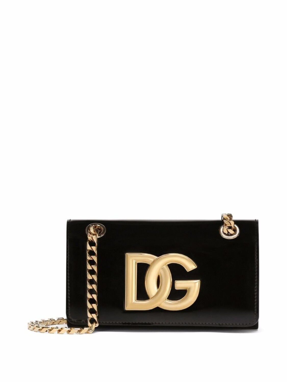 

Dolce & Gabbana лакированная сумка для телефона 3.5, черный