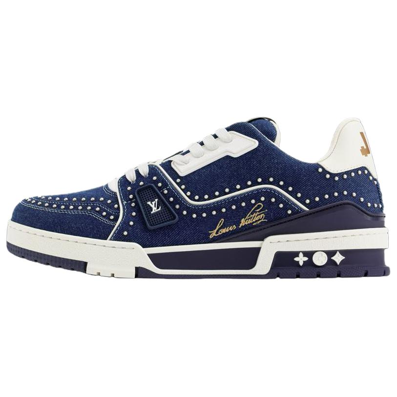 

LOUIS VUITTON Низкие кроссовки для скейтбординга мужские синие Low Top