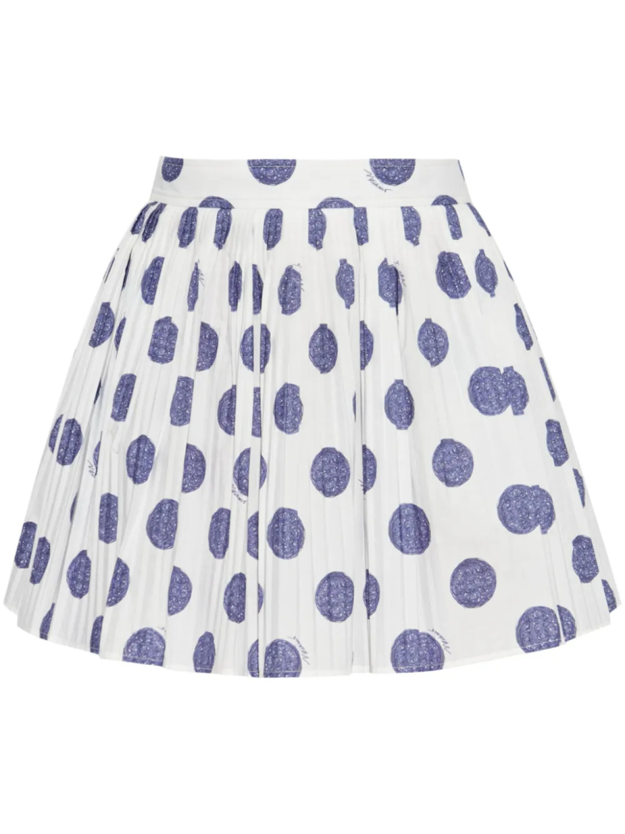 

Юбка плиссе Moschino из хлопка, белый