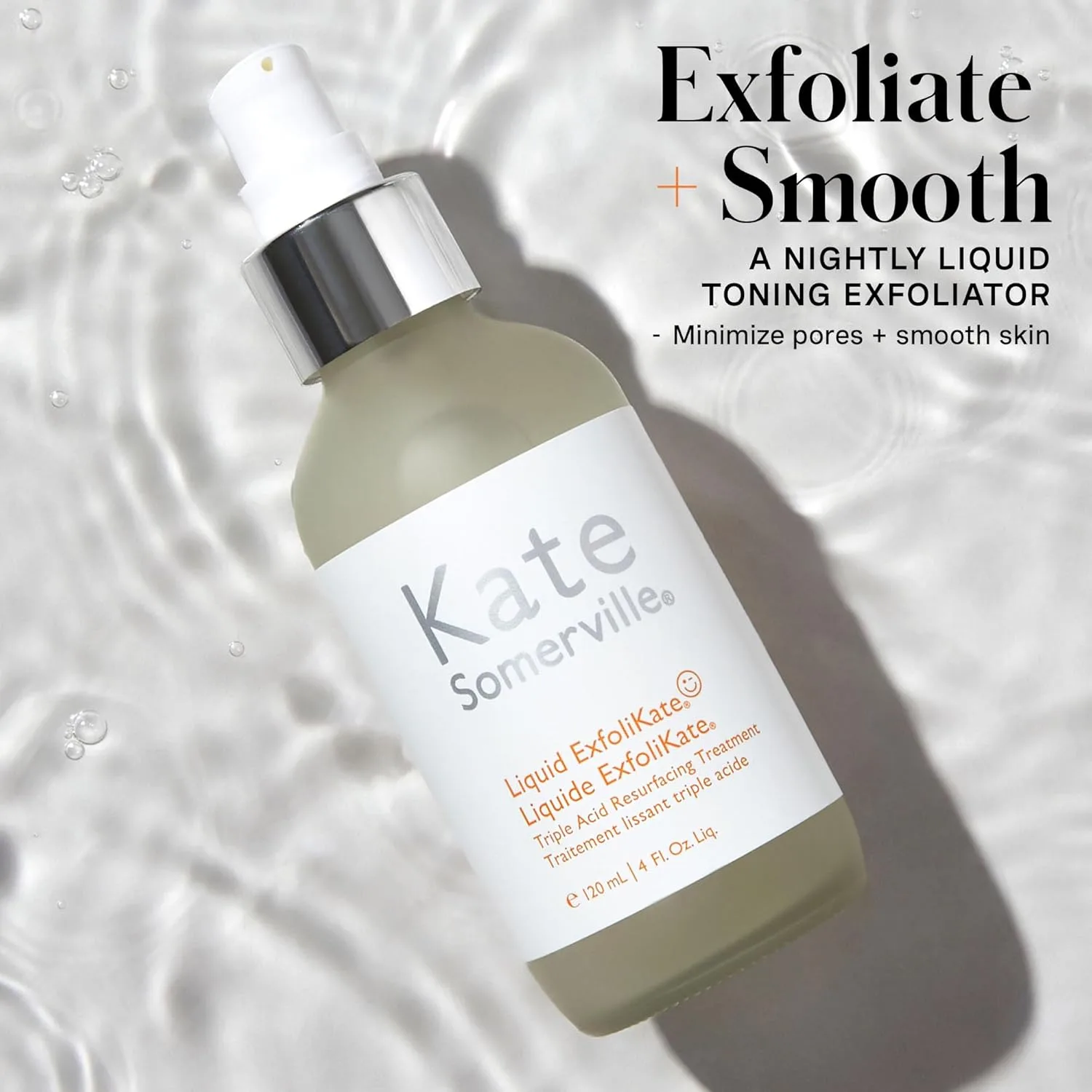 Пилинг Kate Somerville — Liquid ExfoliKate - Тройное кислотное средство для обновления кожи, клинически, 113 мл — фото 3