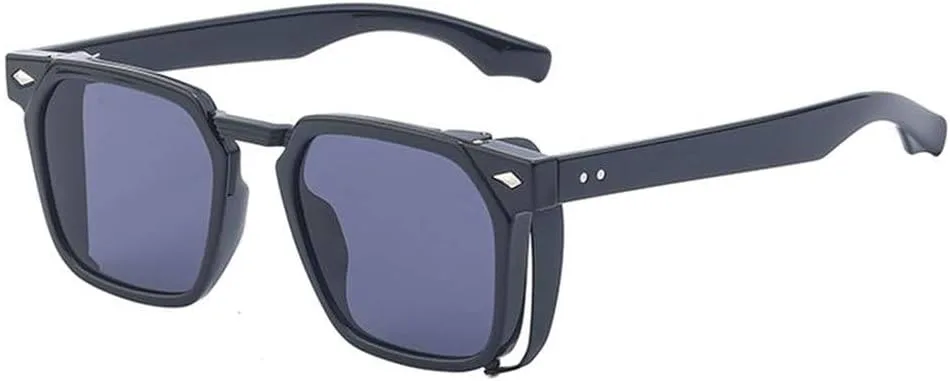 

Ретро квадратные солнцезащитные очки для мужчин, роскошные панк-очки для мужчин, винтажные очки для женщин, солнцезащитные очки UV400 LVTFCO, C1blackgray