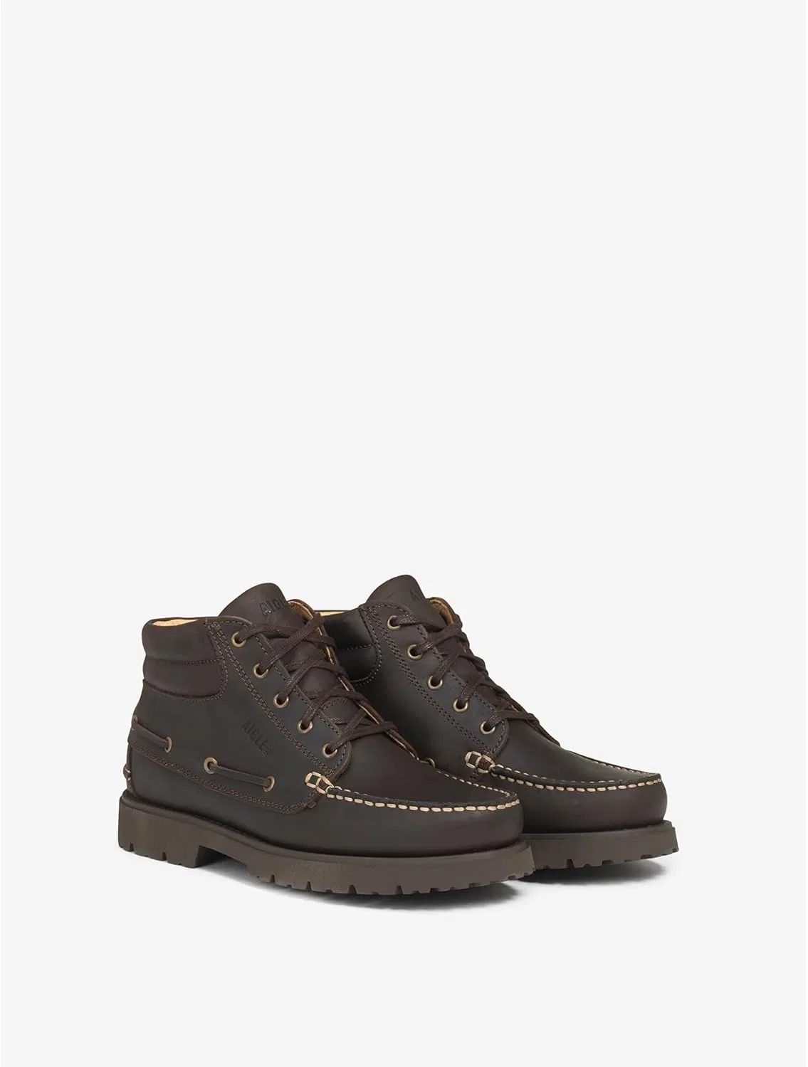 Мужские мокасины Aigle Tarmac Mid 2, Dark Brown — фото 3