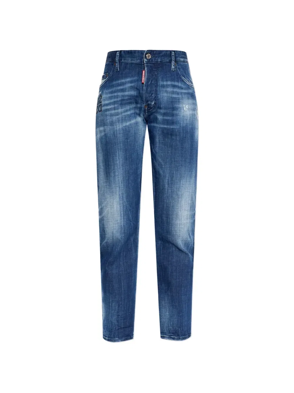 Выцветшие рваные джинсы DSQUARED2, синий