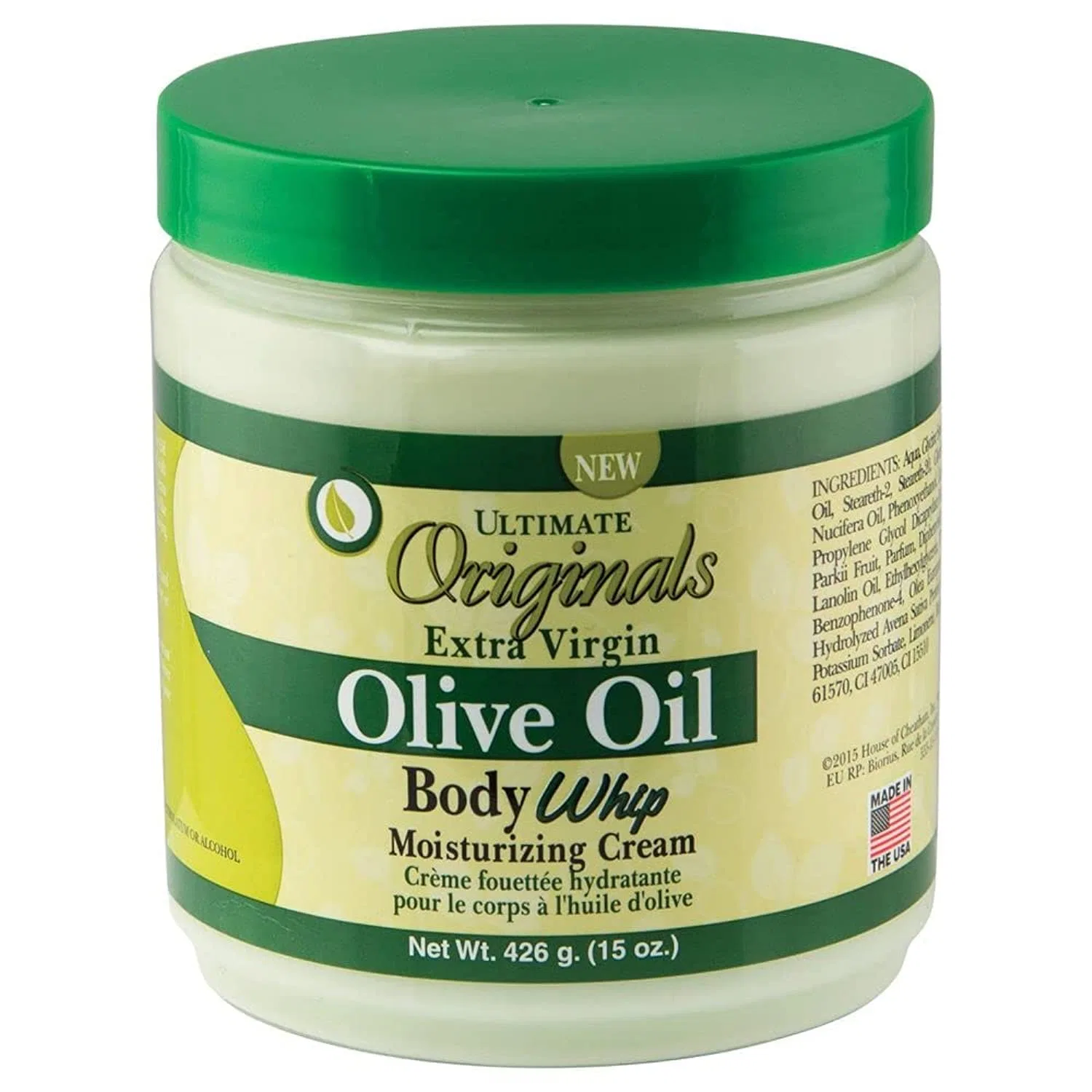 Увлажняющий крем для тела Ultimate Organic Olive Oil Body Whip Moist Cream, 426 г Originals By Africa'S Best