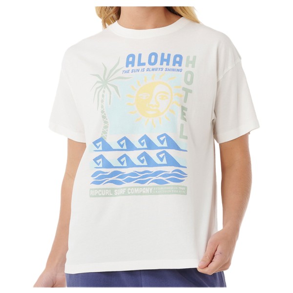 

Женская футболка с принтом «Алоха Отель» Rip Curl, Bone