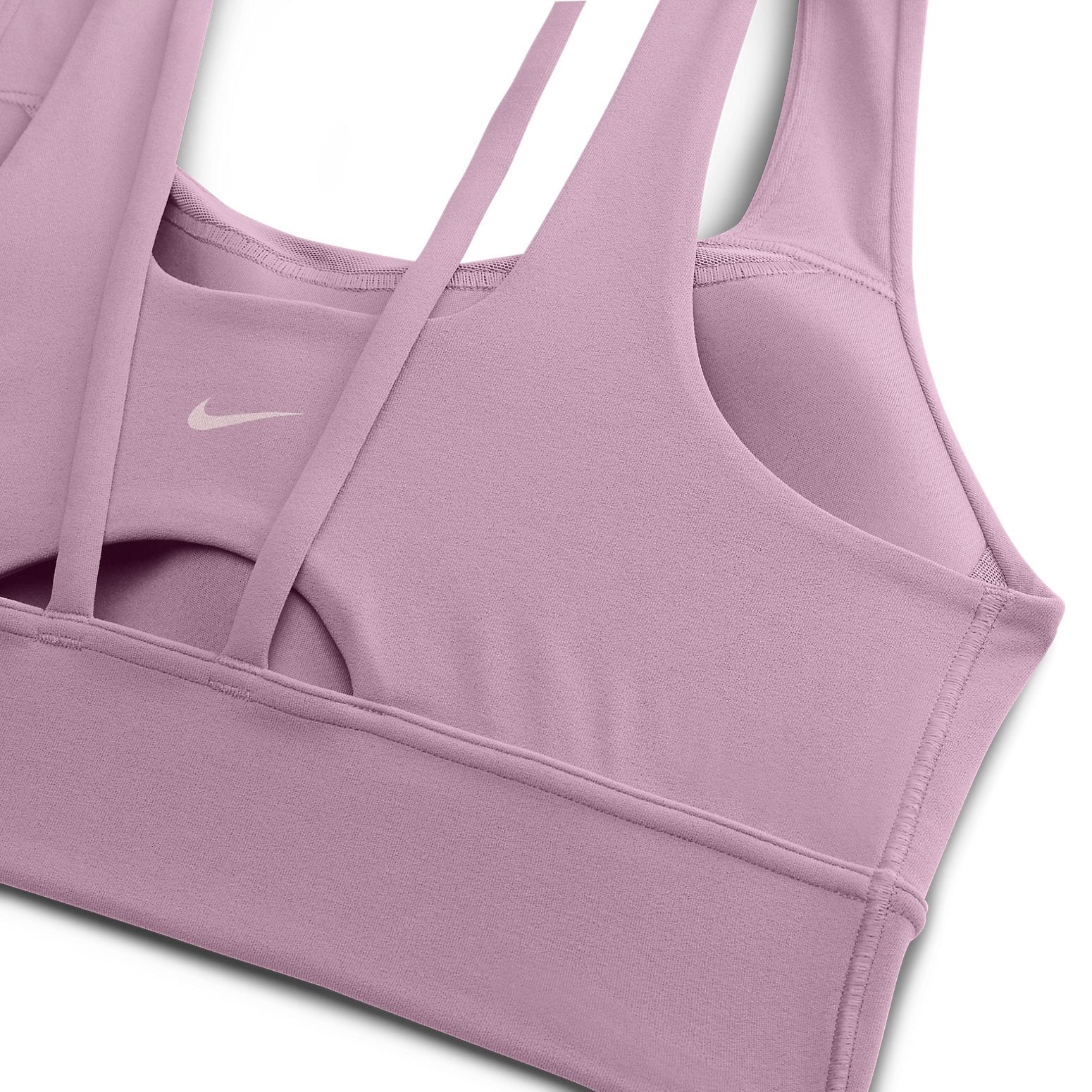(WMNS) Спортивный бюстгальтер Nike Zenvy Longline Medium-Support Padded Sports Bra 'Violet Dust' — фото 2