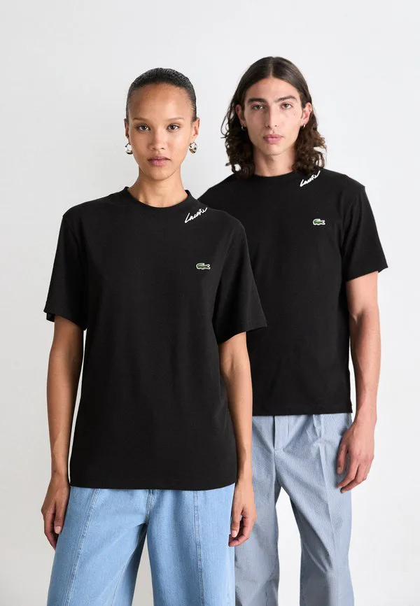Базовая футболка унисекс Lacoste, Black