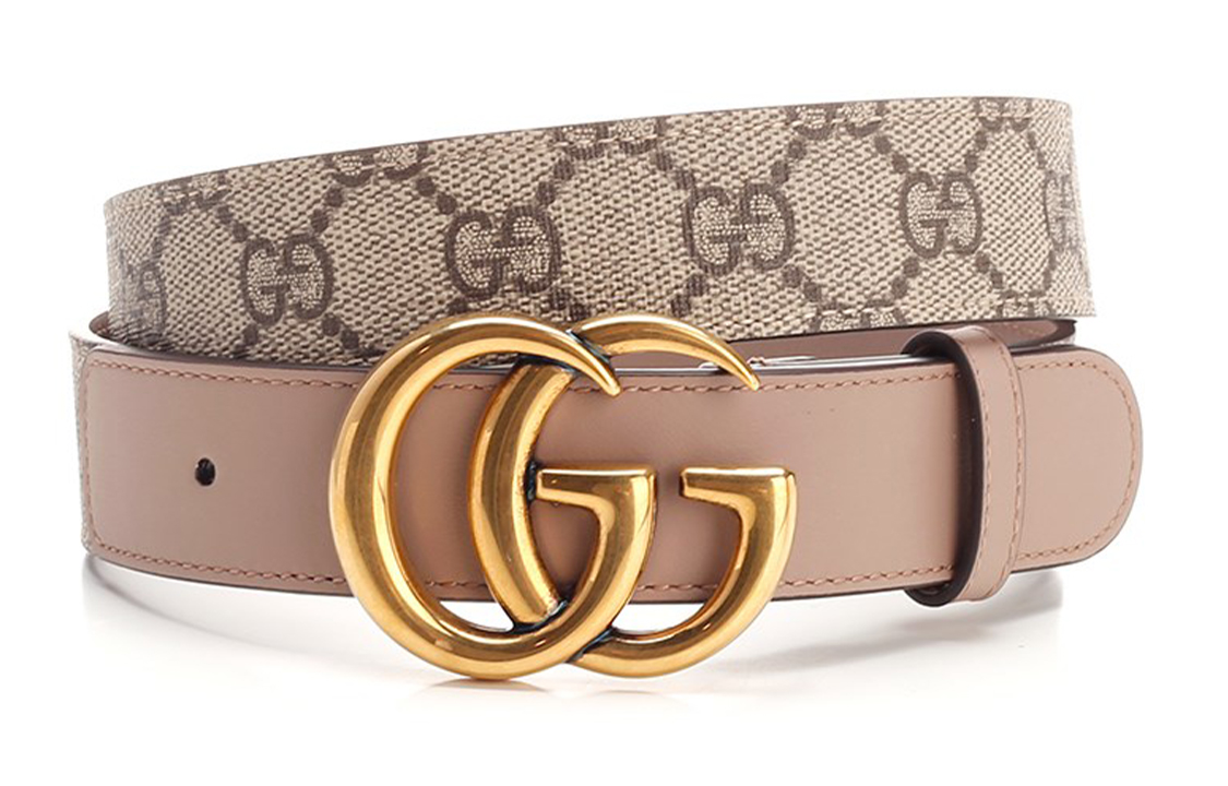 

GUCCI Ремень из полиуретановой кожи унисекс шириной 3 см, Beige