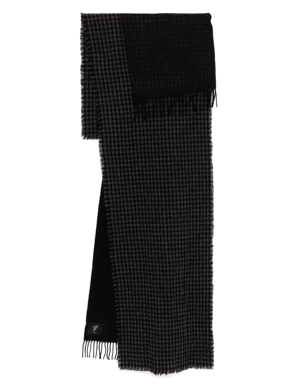 

Шарф со вставками Yohji Yamamoto, черный