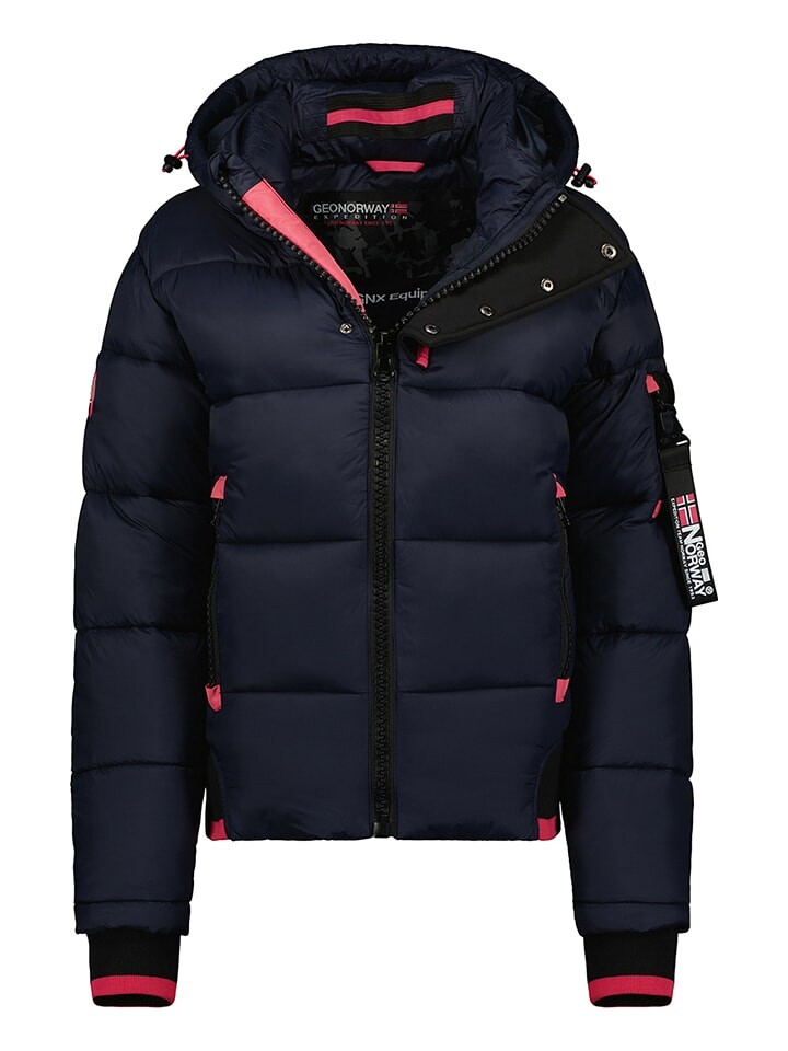 

Пуховик Geographical Norway Calix, цвет dunkelblau/pink