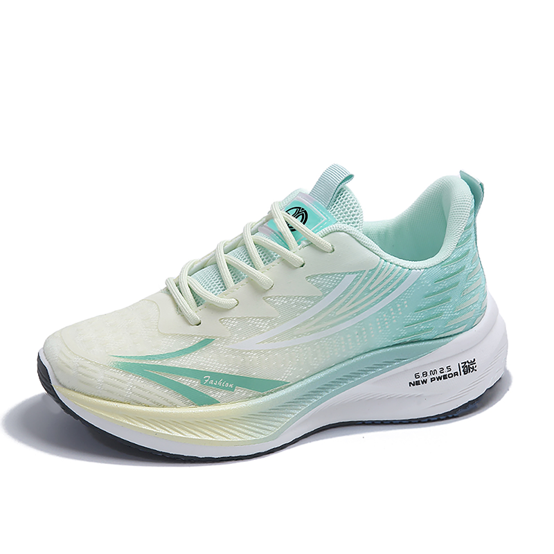 

Кроссовки для бега для детей и подростков с амортизацией ударов, устойчивостью к истиранию и сбалансированным дизайном Yi Jiabao, зеленый