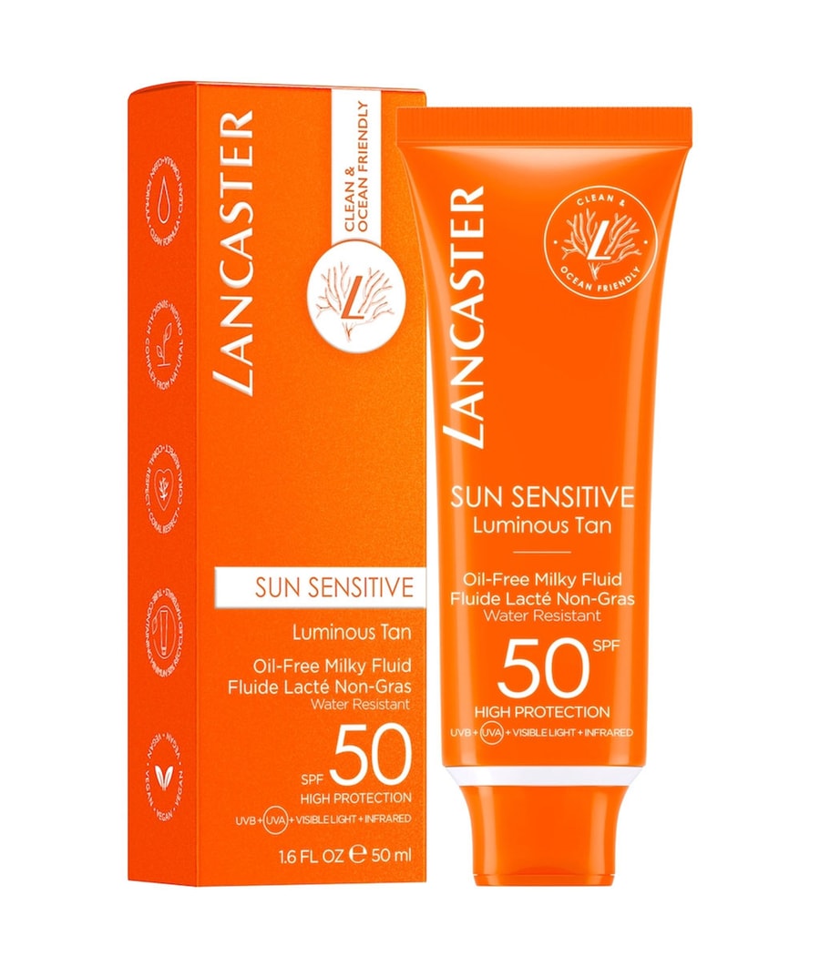 

Солнцезащитный крем Lancaster Clean Sun Sensitive Milky Fluid SPF 50, 50 ml