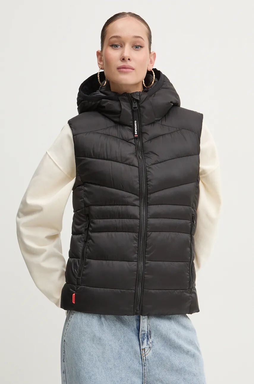 

Супердрай жилет без рукавов Superdry, черный