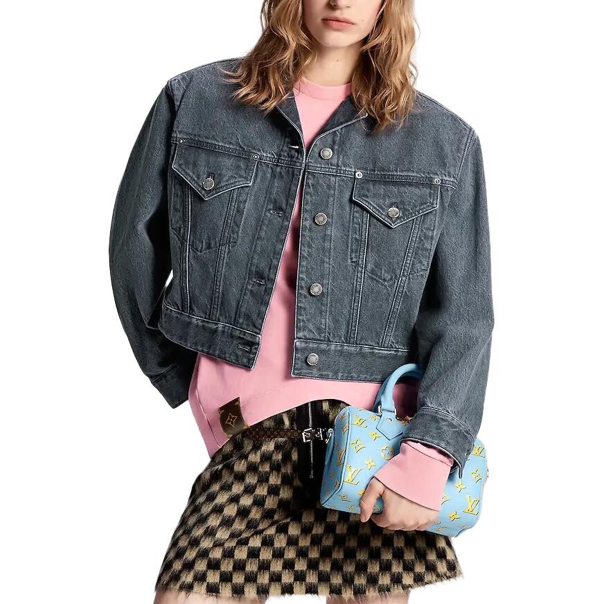Куртка Louis Vuitton джинсовая, синий — фото 4