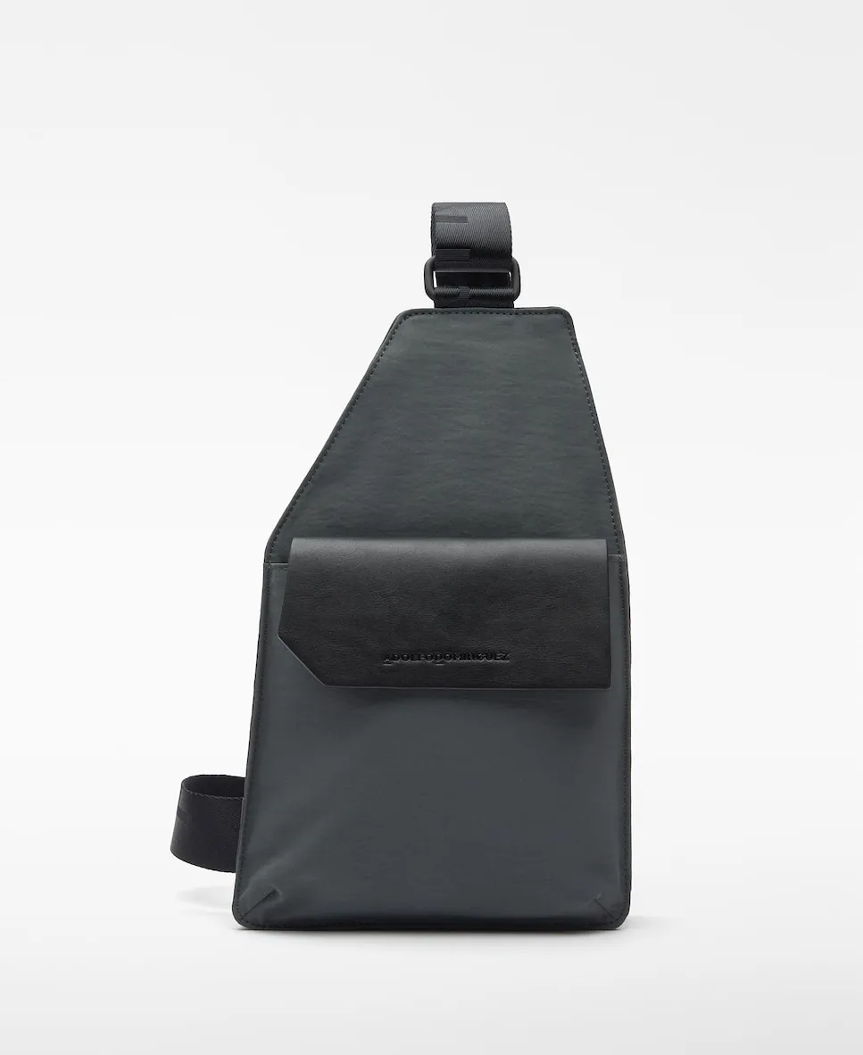 

Мужская сумка через плечо из нейлона Adolfo Dominguez, синий/серый