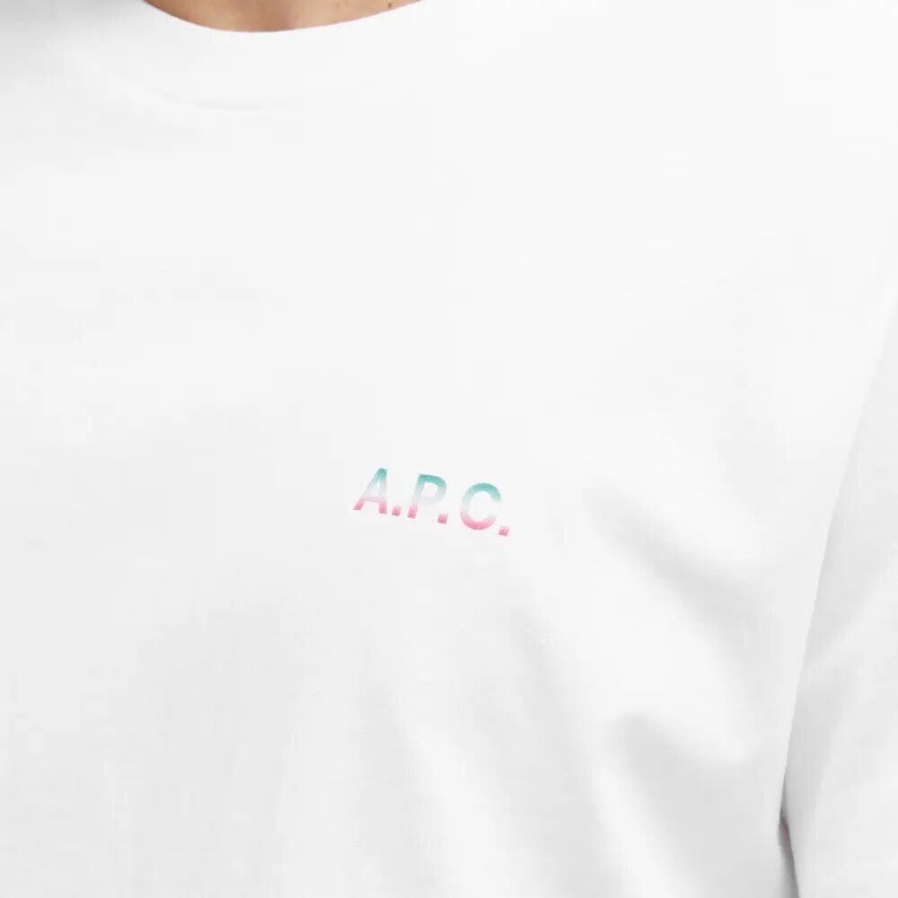 

A.P.C. Футболка nolan с принтом на спине, белый