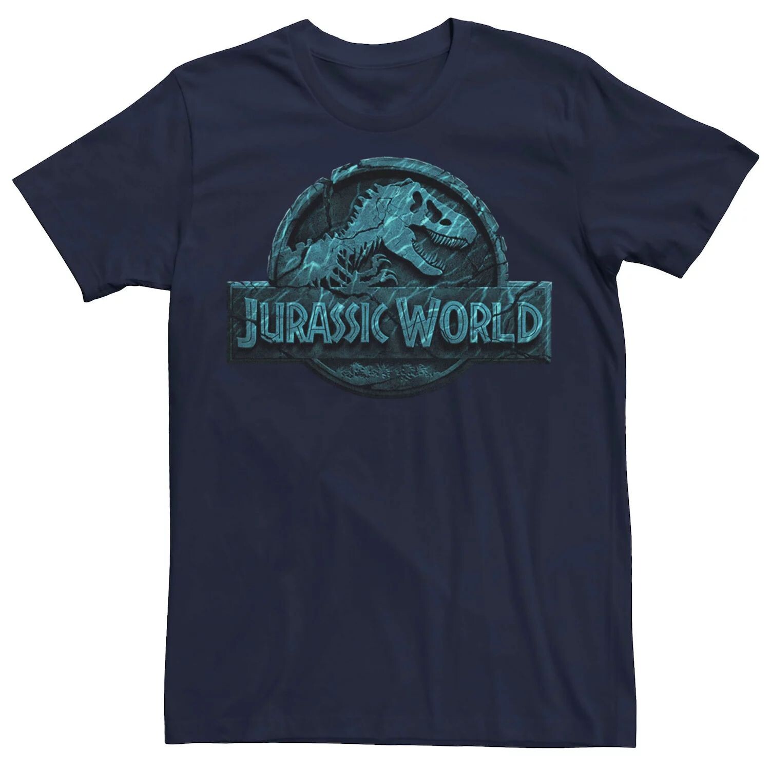 

Мужская футболка Two с логотипом Lost In The Deep Jurassic World, синий