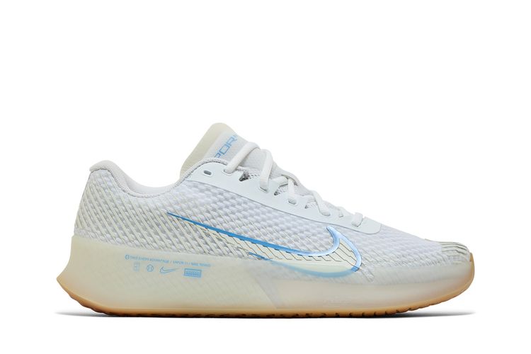 

Кроссовки NikeCourt Air Zoom Vapor 11 HC 'White Light Blue Gum', белый