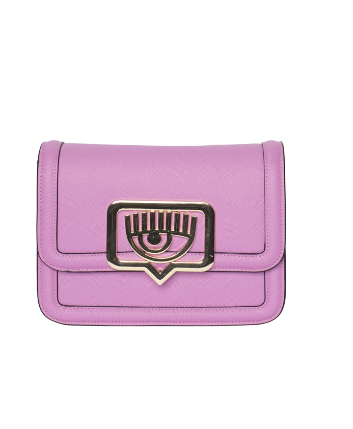 

Розовая сумка через плечо с пряжкой в виде глаза. Chiara Ferragni Collection, розовый
