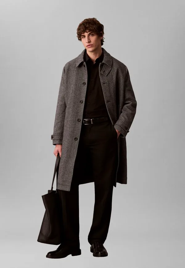 Классическая рубашка из цельного куска ткани Calvin Klein, Black — фото 2
