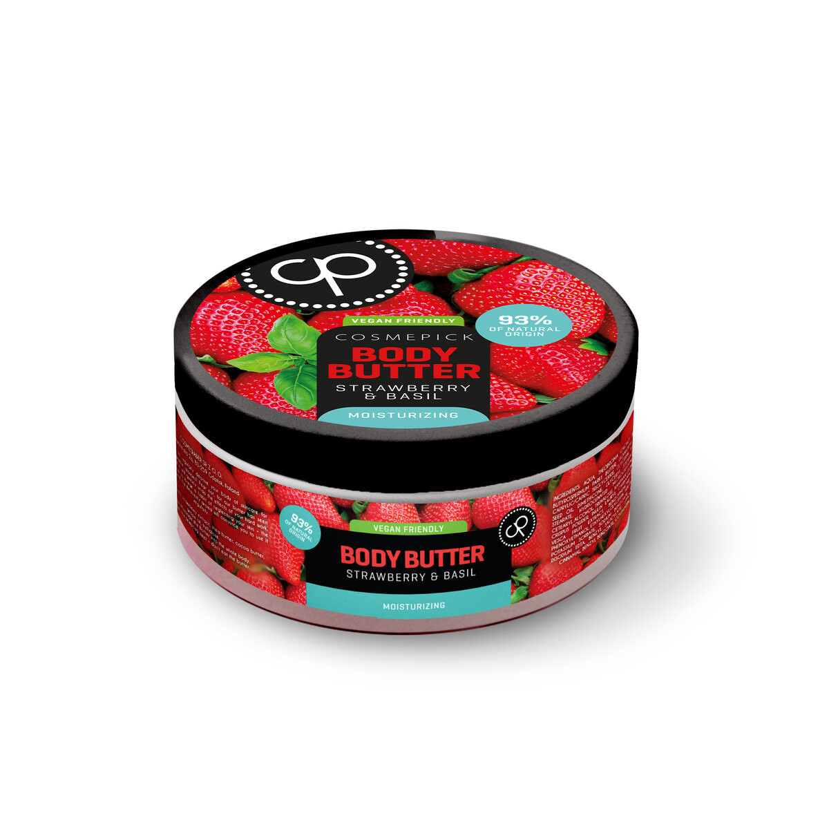 Cosmepick Body Butter Strawberry & Basil, Масло для тела Клубника 200 мл — фото 2