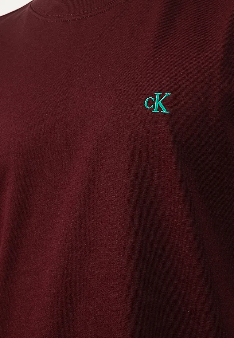 Футболка с монограммой, Calvin Klein Jeans, коричневый — фото 3