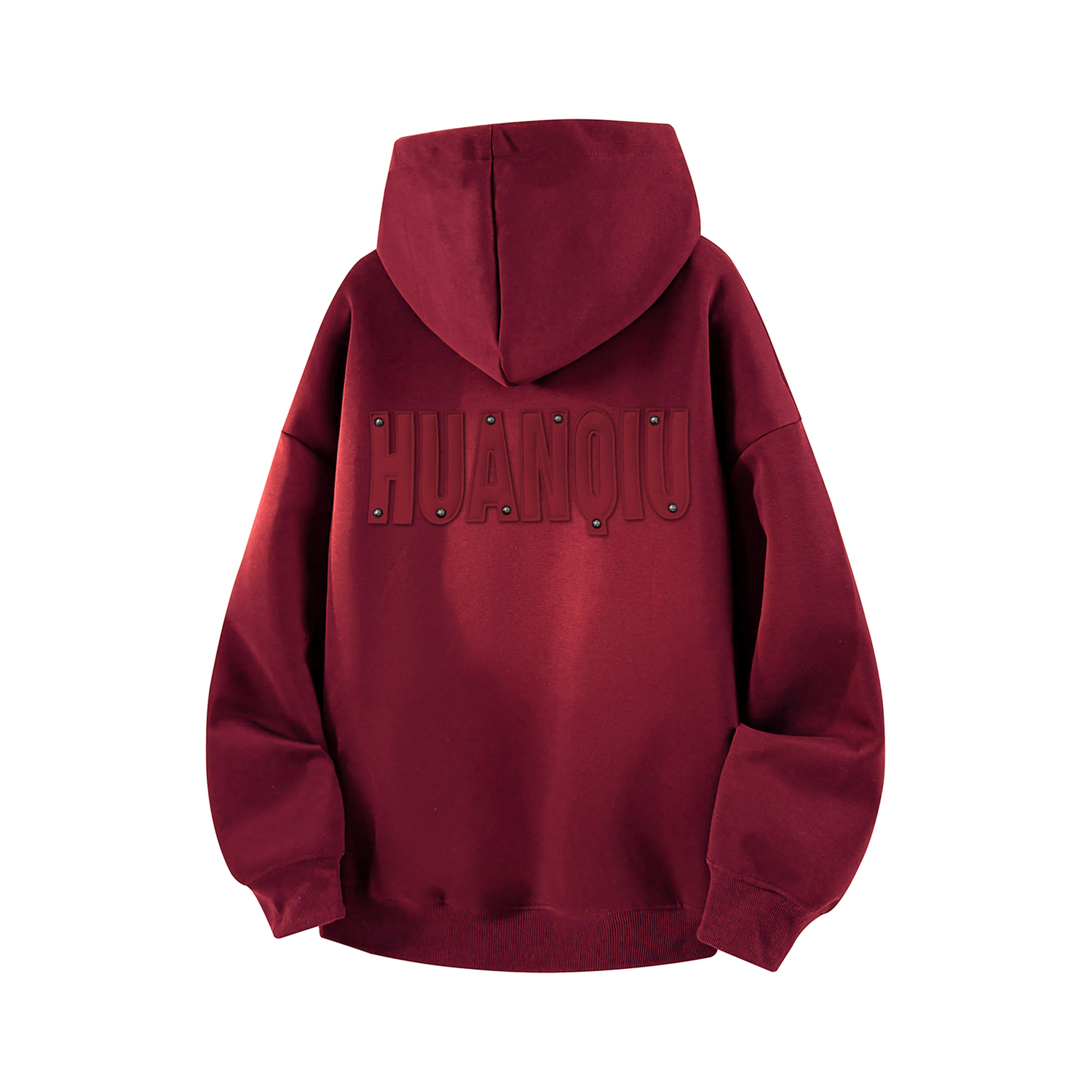 

Толстовка Unisex Hooded Moderate Heavyweight HUANQIU, burgundy (fleece-lined)