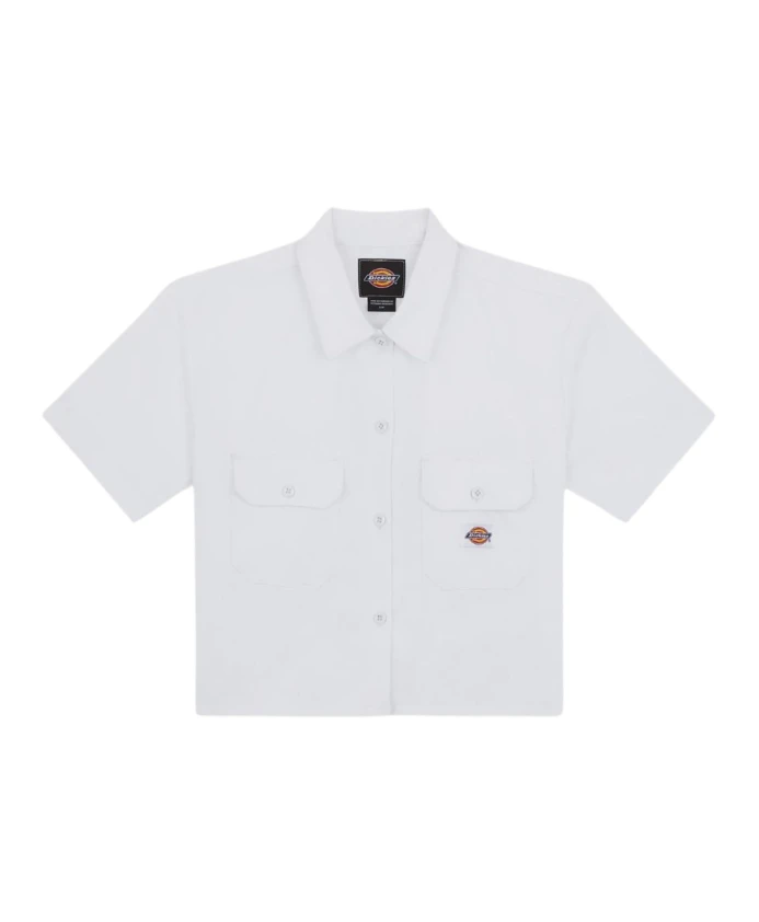 

Укороченная рабочая рубашка Dickies, белый