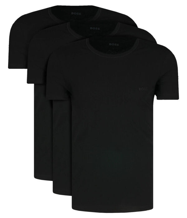 

Футболки мужские Boss Bodywear базовые 3 шт, черный