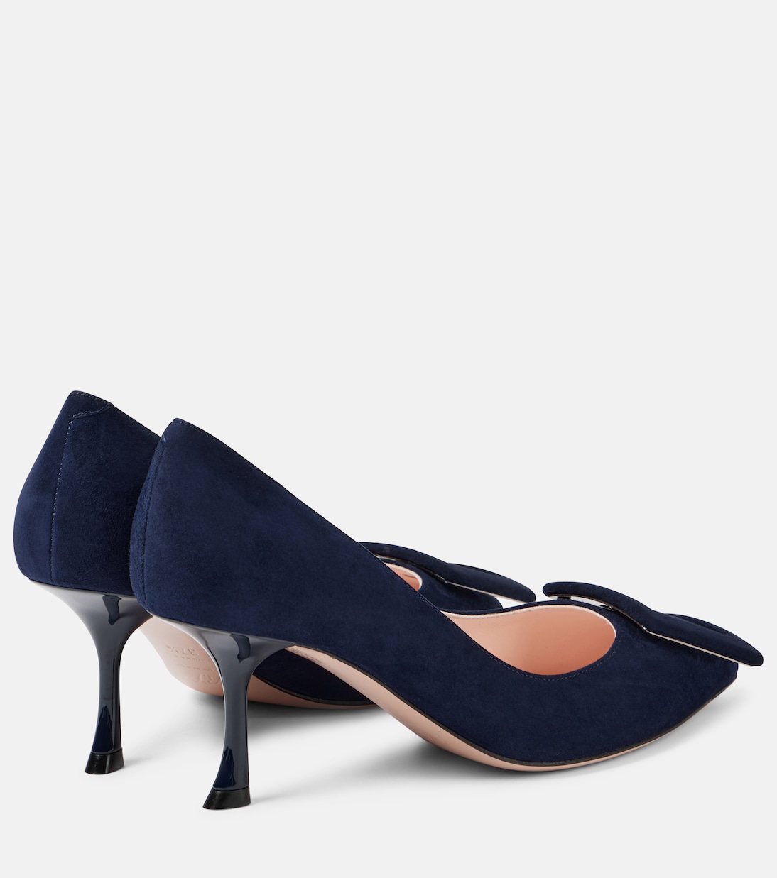 Замшевые туфли Viv in the City 65 Roger Vivier, Galassia Scuro — фото 3
