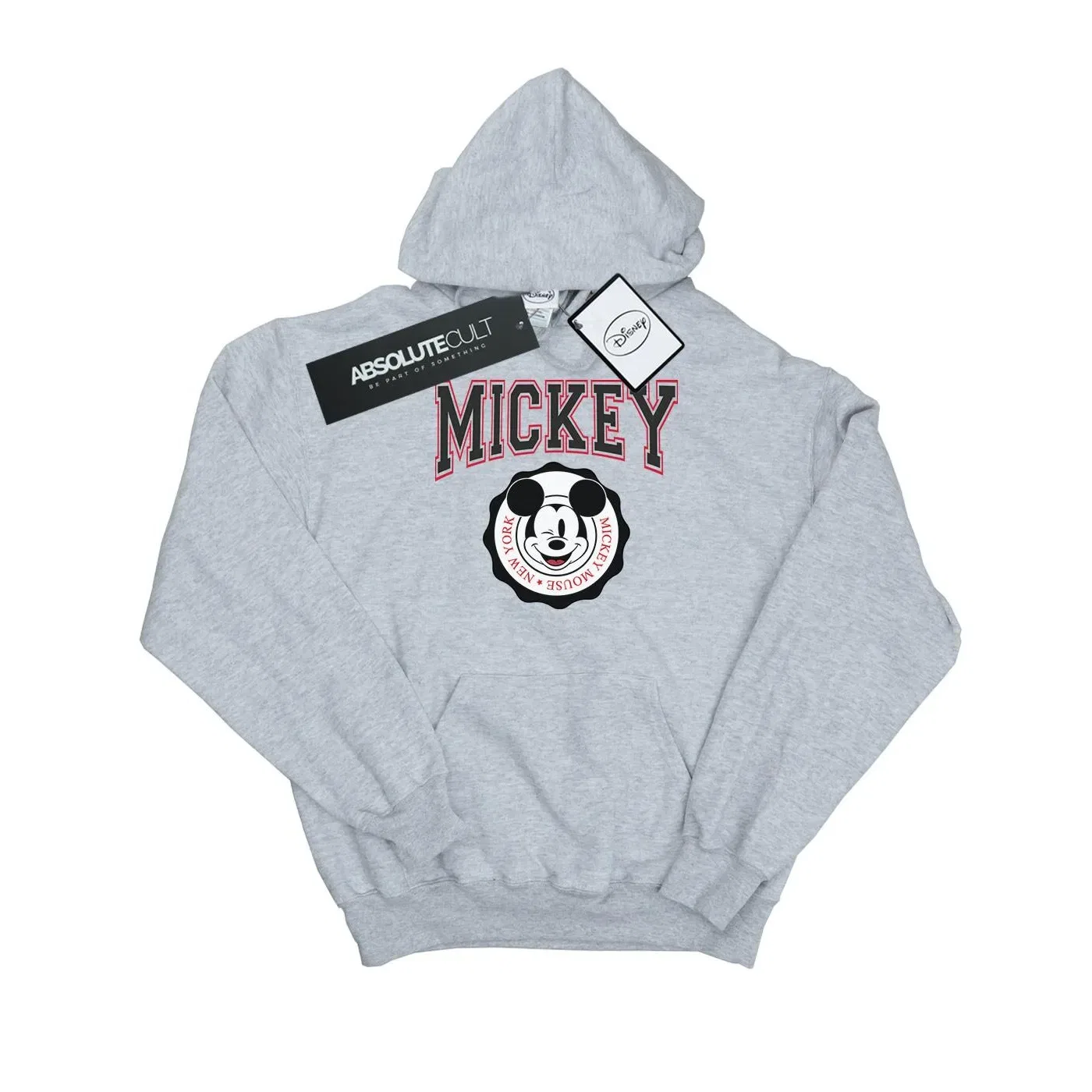 Худи с принтом Mickey Mouse New York Seal, Disney, серый — фото 2