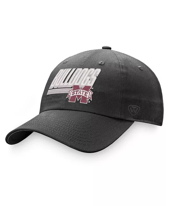 

Мужская угольная регулируемая шляпа Mississippi State Bulldogs Slice Top Of The World