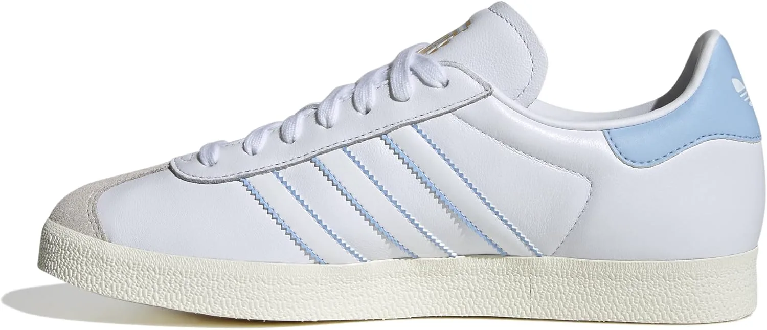 Мужские кроссовки Adidas Gazelle, белый/синий — фото 2