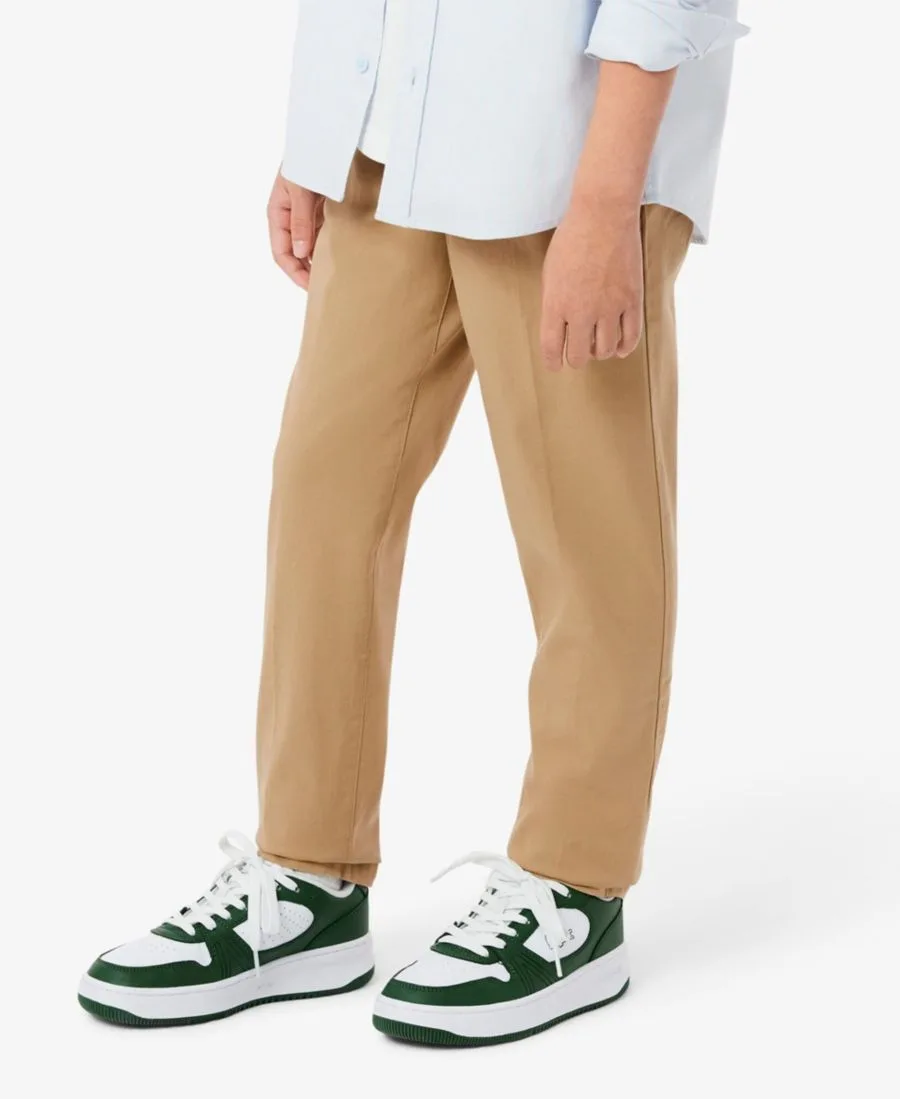 Брюки из эластичной саржи для мальчиков 8-18 лет Lacoste, хаки