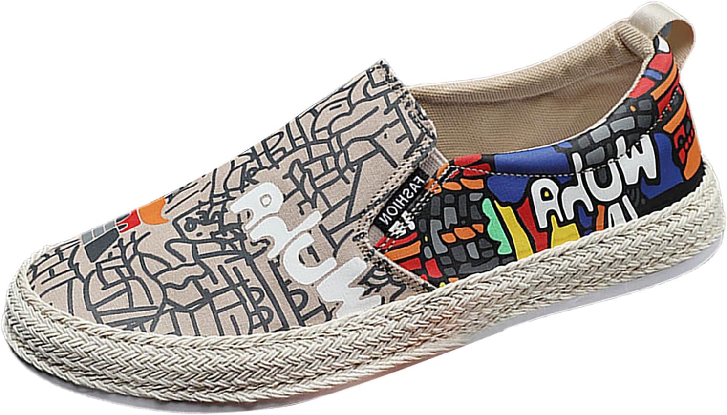 

Мужские кроссовки на канве, весна и осень, дышащие, повседневные, с плоской подошвой, льняные, повседневные кошачьи кроссовки для мужчин Generic, бежевый