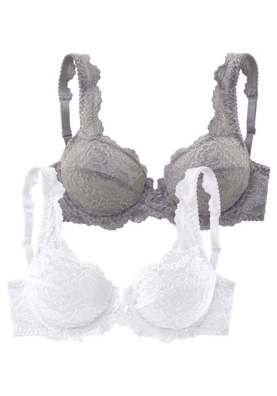 

Обычный бюстгальтер PETITE FLEUR, цвет Grey/White