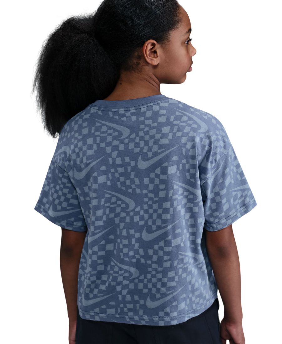 Спортивная футболка свободного кроя для девочек 7-16 лет Nike, World Indigo — фото 3