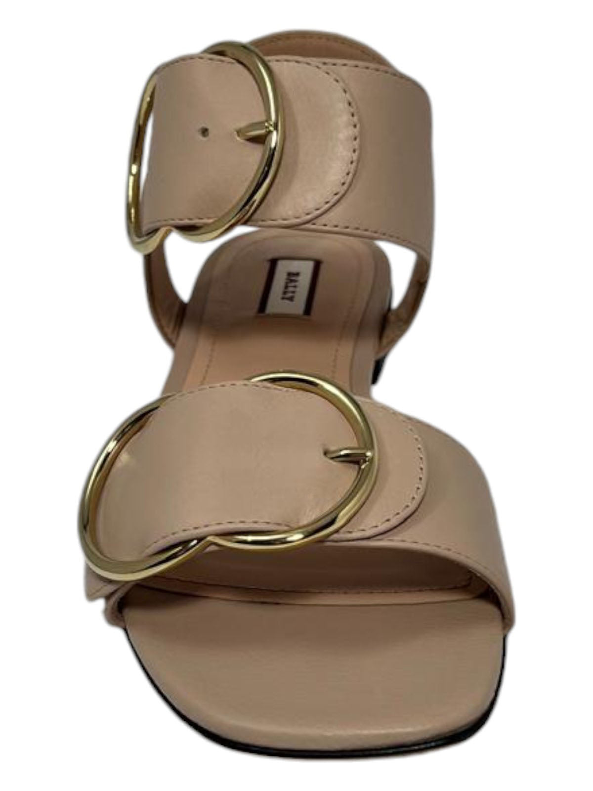 Женские сандалии Bally Casila 6225701 из кожи ягненка на плоской подошве, бежевый — фото 3