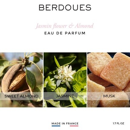 Berdoues Fleur De Jasmin & Amandier Organic Eau De Toilette 1.7 Fl.Oz. - Delicately Floral Scent With Sweet Almond, Jasmine & Musk — фото 3