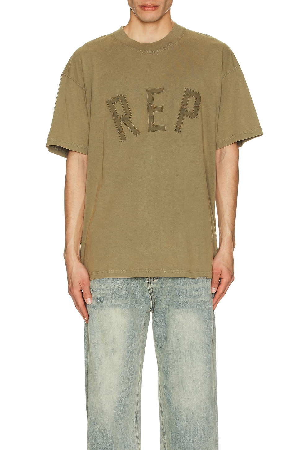 

Футболка с аппликацией Rep Represent, Fawn