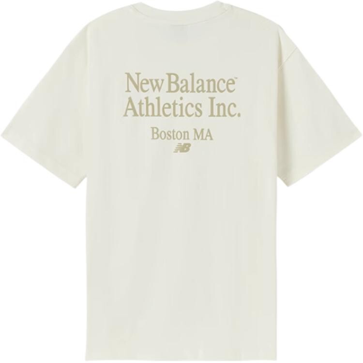 

Футболка мужская Off White New Balance, кремовый