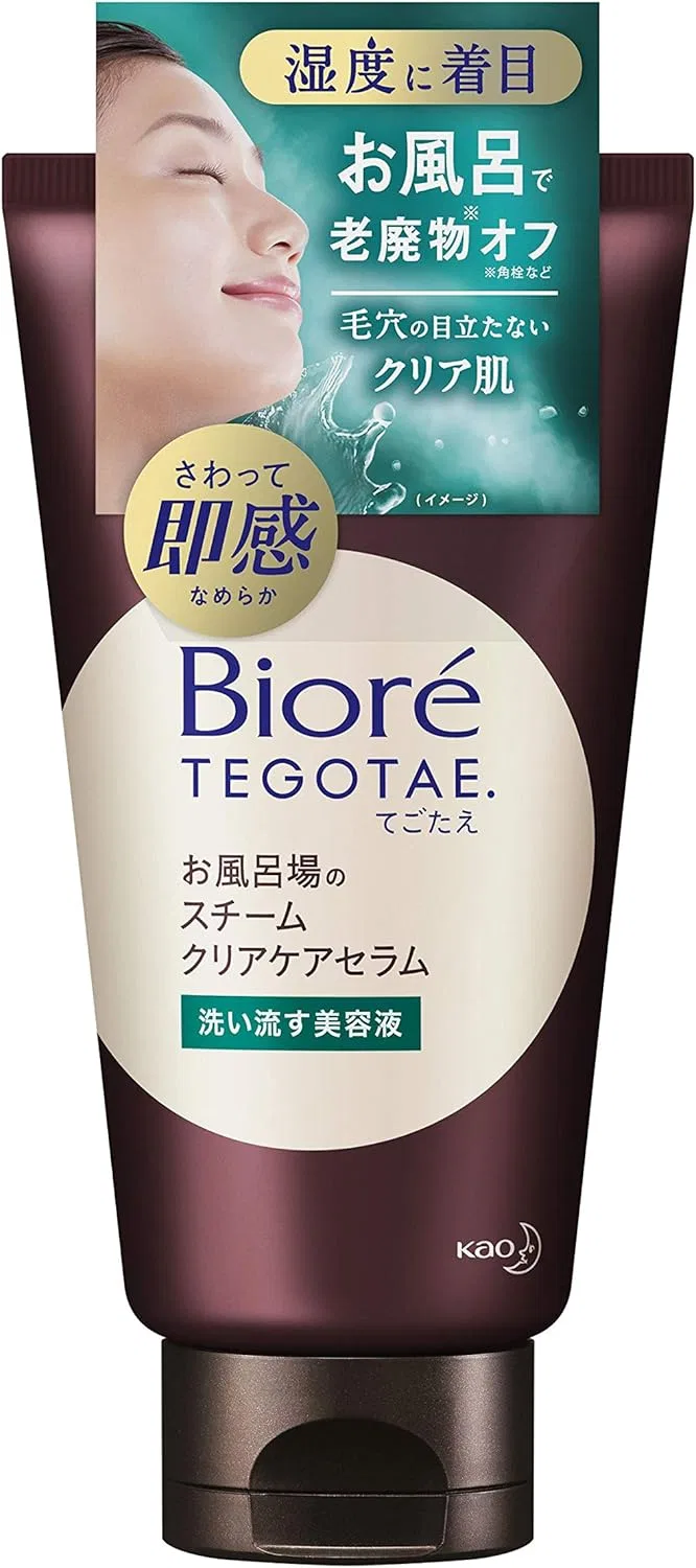 Сыворотка для лица Biore TEGOTAE Bath Steam Clear Care Serum, зеленый флоральный аромат, 150 г