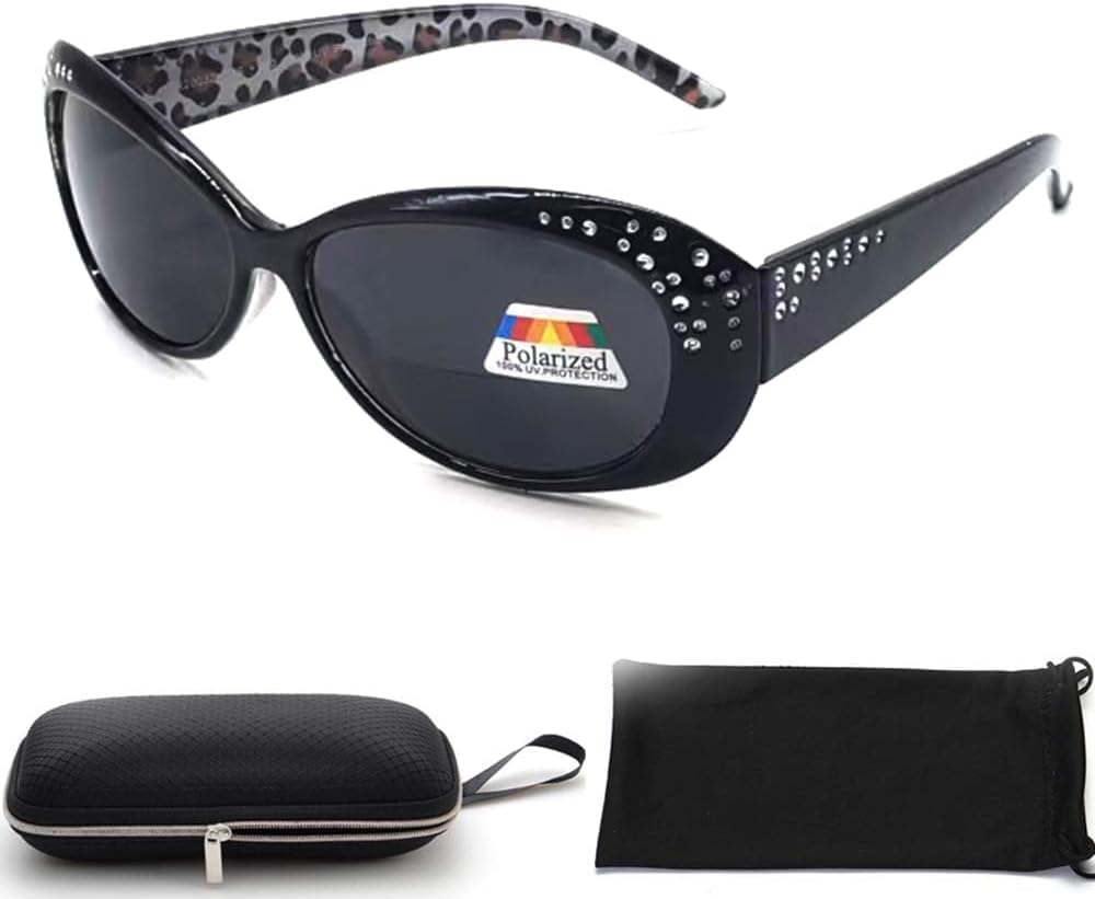 

Поляризованные и бифокальные солнцезащитные очки для женщин, модные винтажные «кошачий глаз», для активного отдыха, вождения, черные, для чтения под солнцем, сексуальные SydeStyle, Black