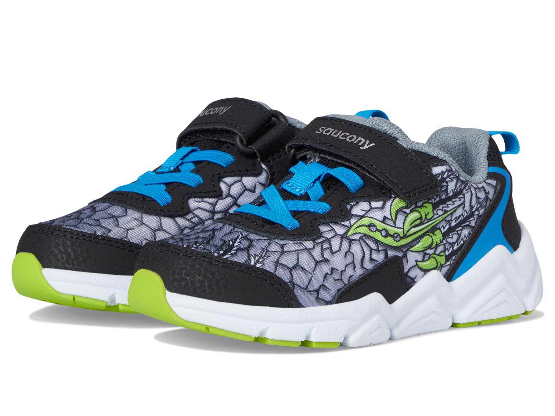 

Кроссовки Saucony Kids Flash A/C 3.0 Sneakers, Black/Green