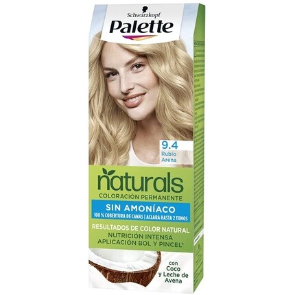 

Натуральная краска для волос 9.4 Песочный блондин, Palette