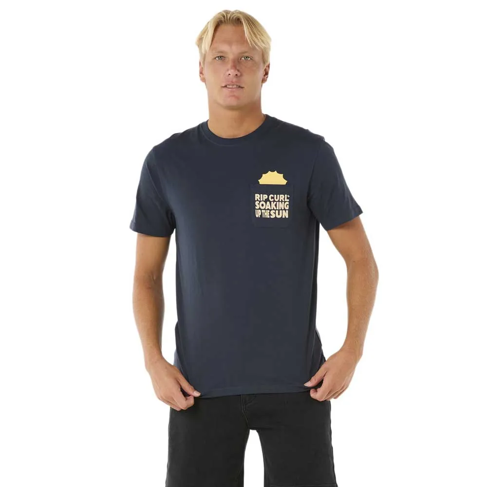 

Футболка с коротким рукавом Rip Curl Sun Soaker Pocket, синий