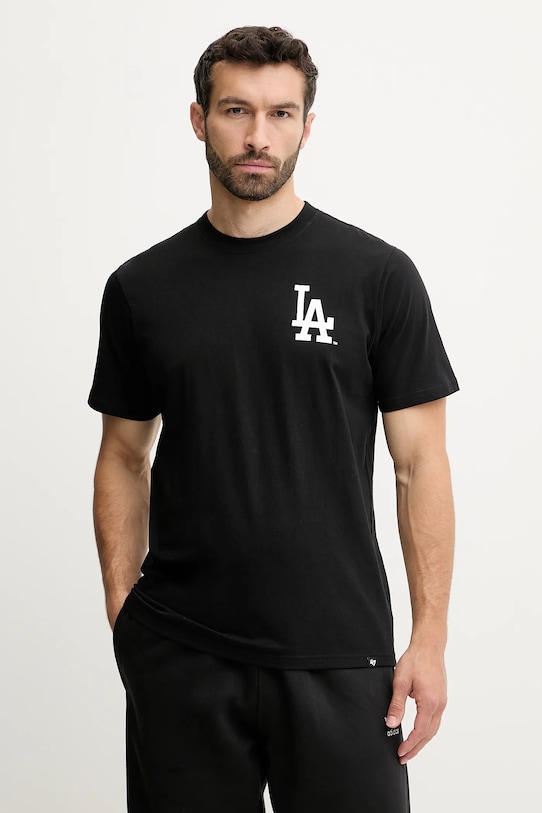 

Футболка хлопковая MLB Los Angeles Dodgers 47 Brand, черный