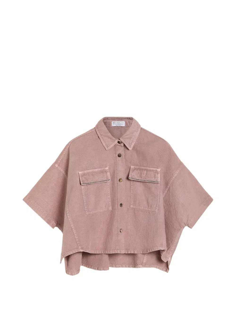 Куртка с карманами Brunello Cucinelli Kids, розовый