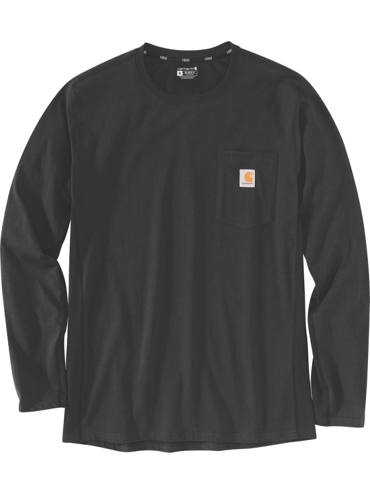 

Футболка "Midweight L/S 106656" черного цвета CARHARTT, Черный, Футболка "Midweight L/S 106656" черного цвета CARHARTT