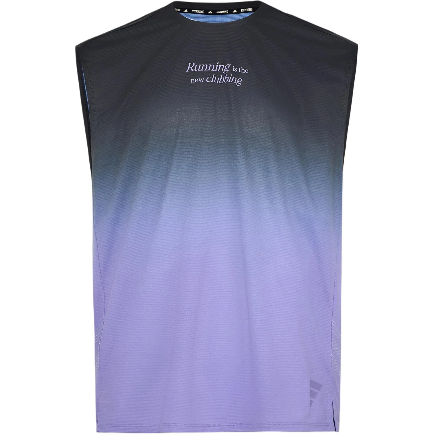 Быстросохнущая майка Adidas Carbon Black/Magical Light Purple